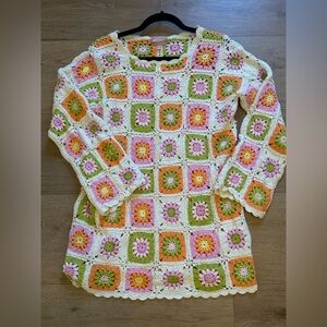 Colorful Crochet MuMu Dress